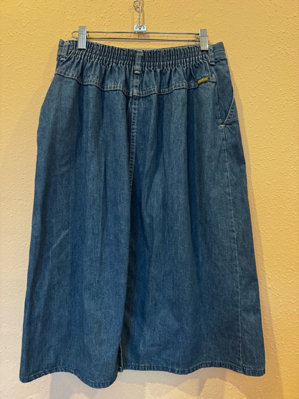 Classic Vintage Dark Blue Denim Skirt - Picture 2 of 5